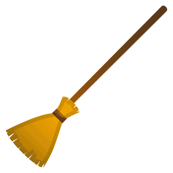 Смайлик с метлой