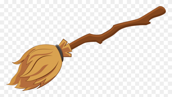 Гарри Поттер на метле вектор