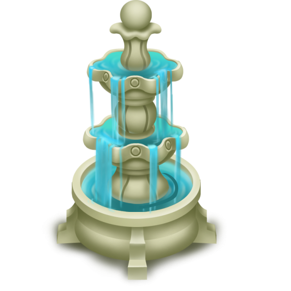 Фонтан без фона