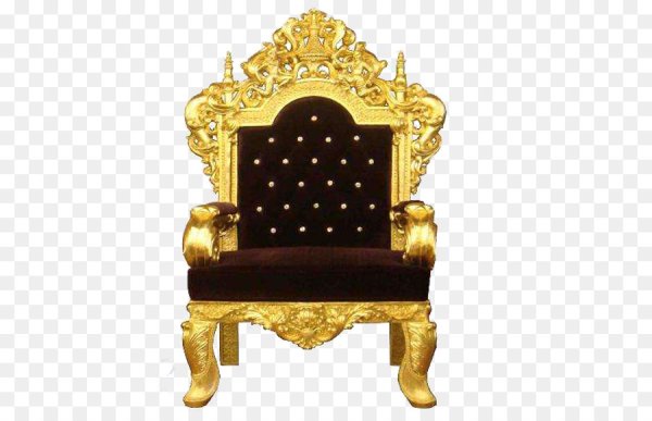Королевский трон золотой