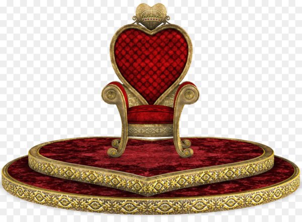 Царский трон на прозрачном фоне