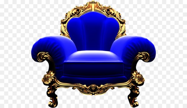 Королевское кресло на прозрачном фоне