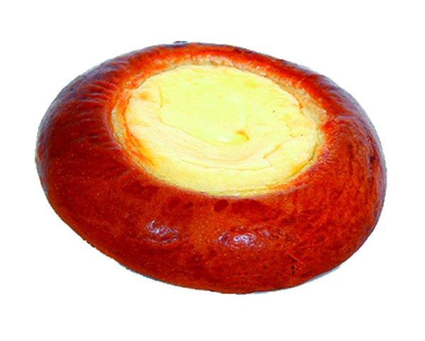 Ватрушка на белом фоне