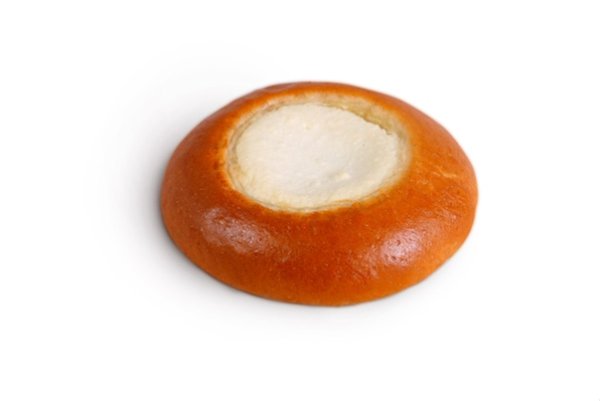 Ватрушка на белом фоне