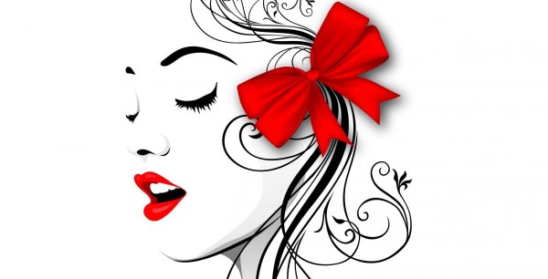 Силуэт лица девушки