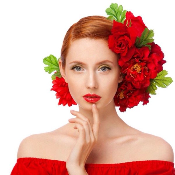 Женщины лица с прической