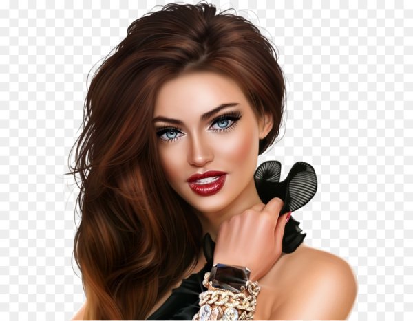 Девушка с макияжем клипарт