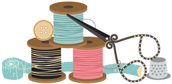 Швейные принадлежности без фона