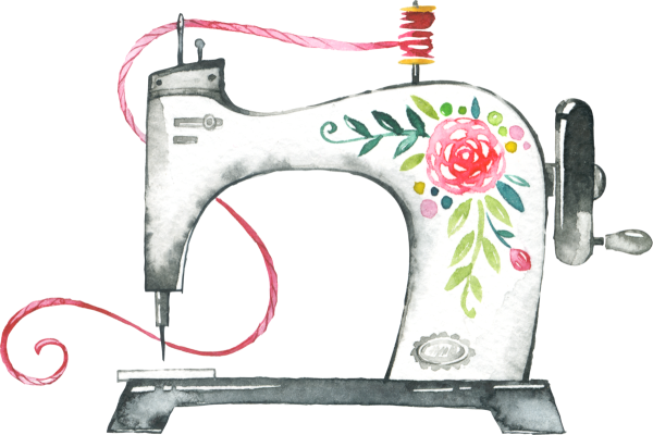 Швейная машина нарисовать