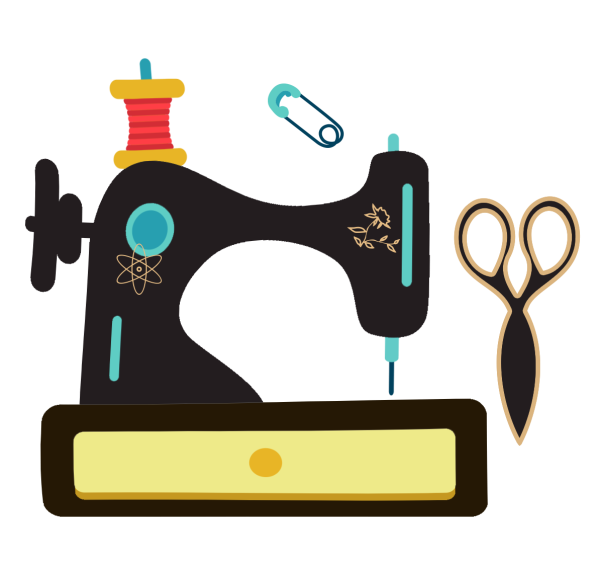 Швейная машинка нитки ножницы