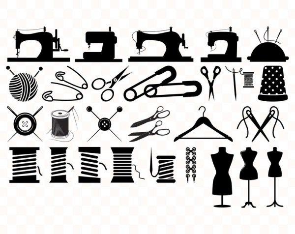 Швейный клипарт вектор