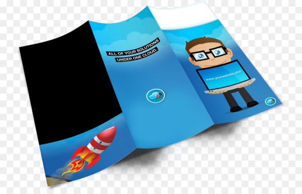 Буклет на прозрачном фоне