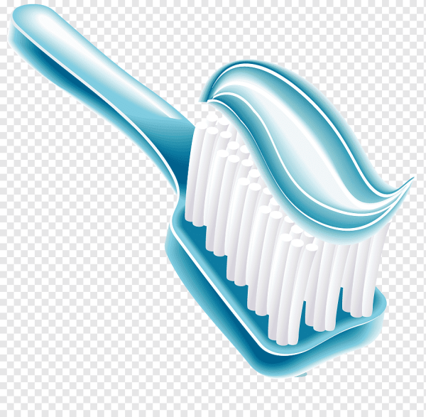 Зубная щетка и паста клипарт
