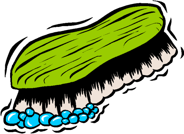 Рисование зубной щеткой