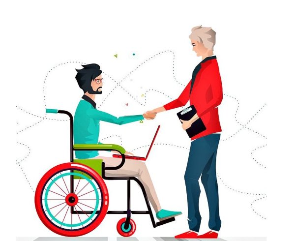 Люди с ограниченными возможностями иллюстрация