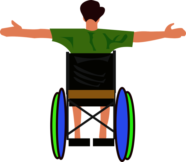 Инвалидная коляска вектор