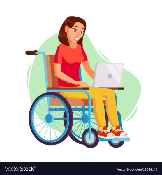 Человек инвалид вектор