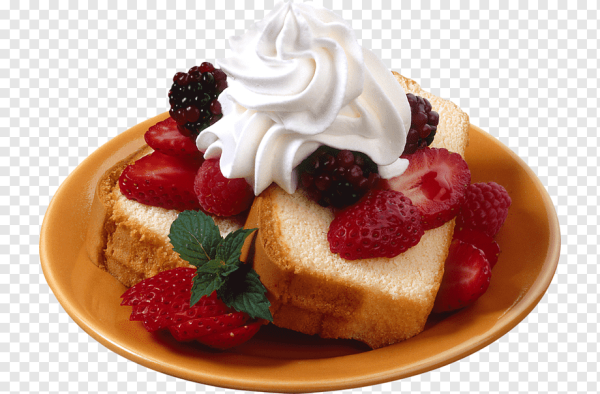 Десерт на прозрачном фоне