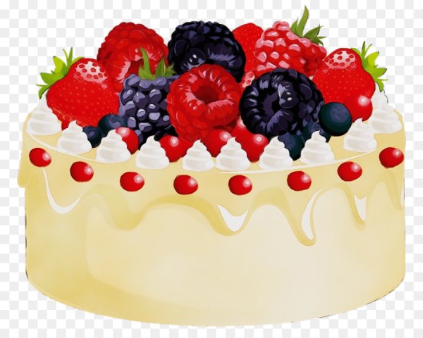 Тортик на прозрачном фоне