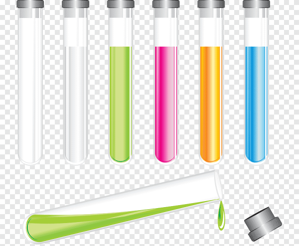 Разноцветные пробирки вектор