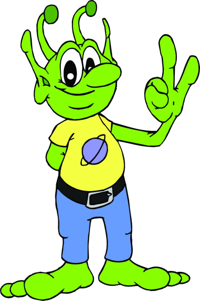 Изображение инопланетянина для детей