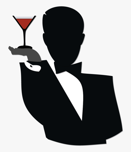 Официант и клиент картина