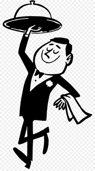 Веселый официант