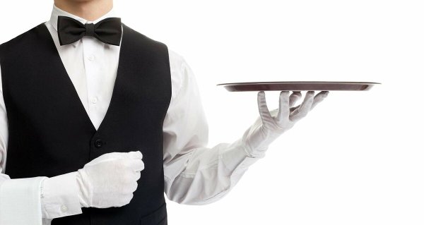 Девушка официантка