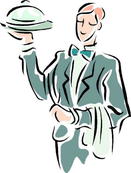 Форма официанта вектор