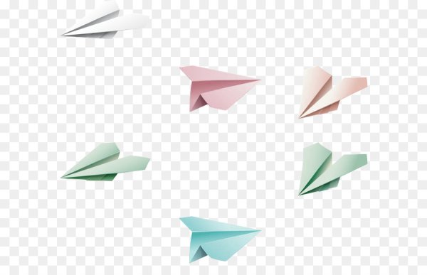 Самолётик из бумаги стикер