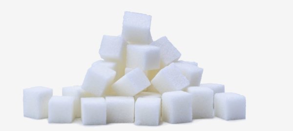 Сахар на белом фоне