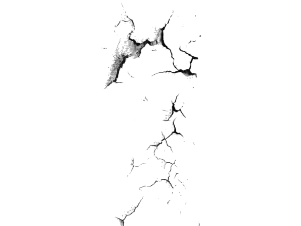 Трещины на прозрачном фоне