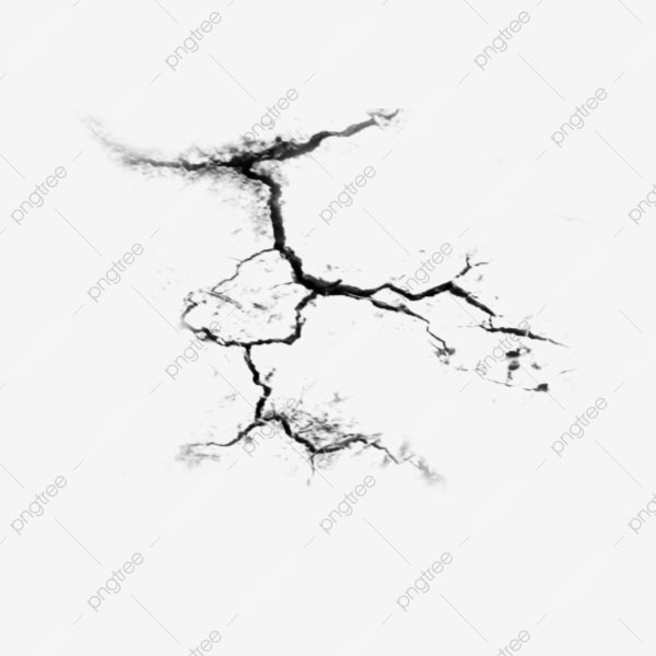 Трещины черно белые