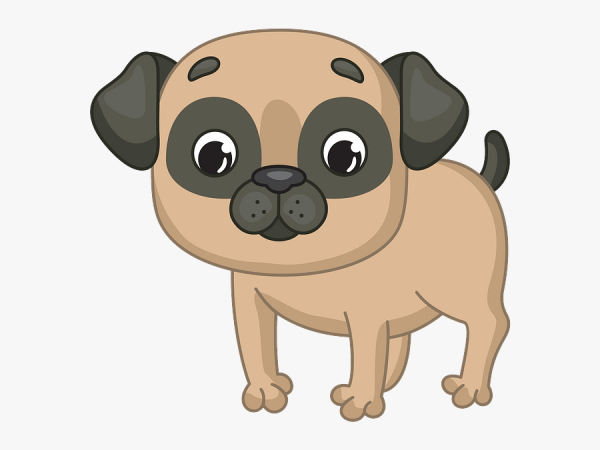 Мультфильм мопсики клипарт
