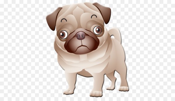 Мультяшная мордочка МОПСА