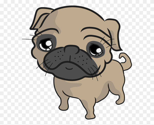 Мопс для рисования