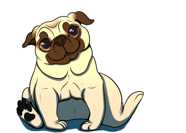 Мопсики мультяшки