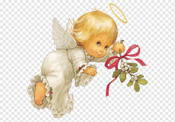 Ангелочки на прозрачном фоне