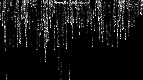 Матрица на черном фоне