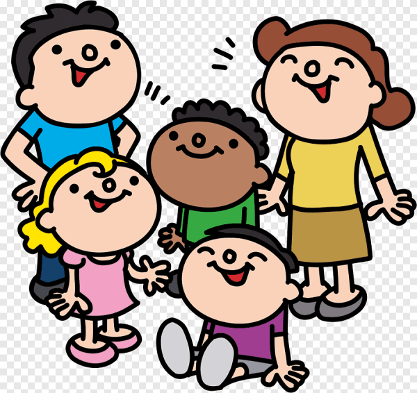Группа детей рисунок