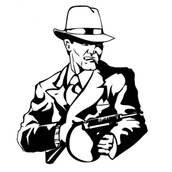 Гангстер рисунок