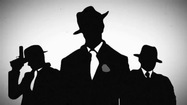 Силуэты в стиле мафии