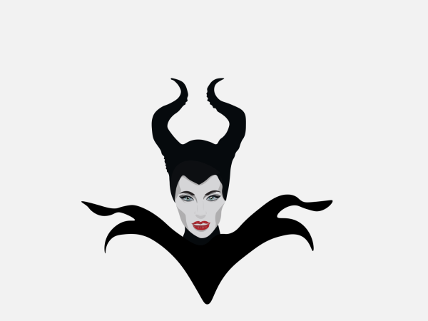 Малефисента на белом фоне