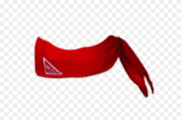 Красная повязка на голову без фона