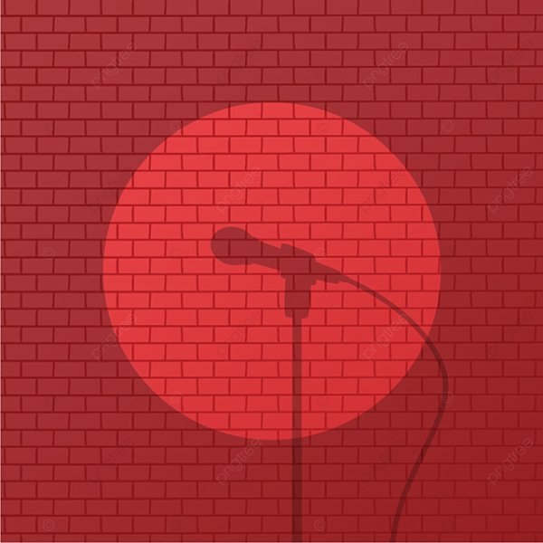 Микрофон на фоне кирпичной стены