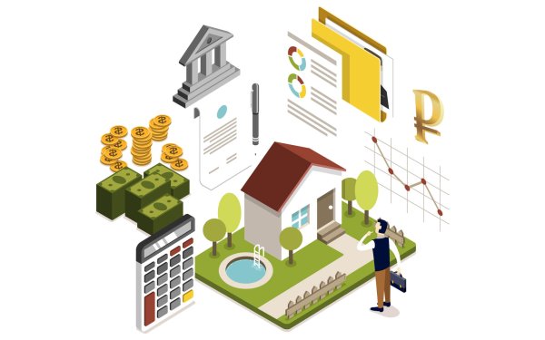 Недвижимость иллюстрация