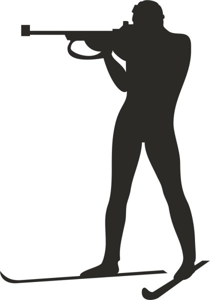 Биатлон силуэт