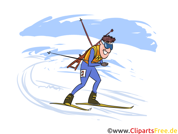 Биатлонист силуэт