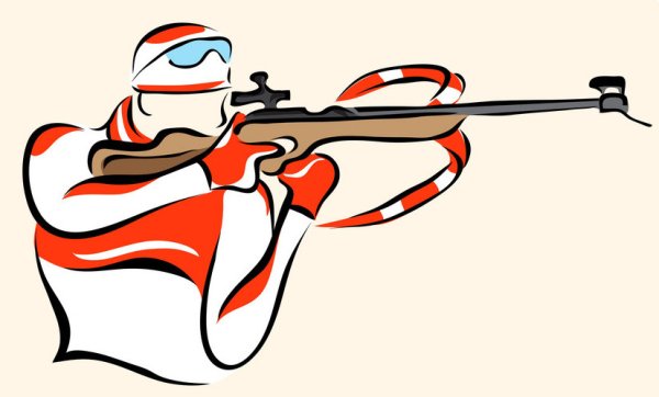 Логотип биатлониста