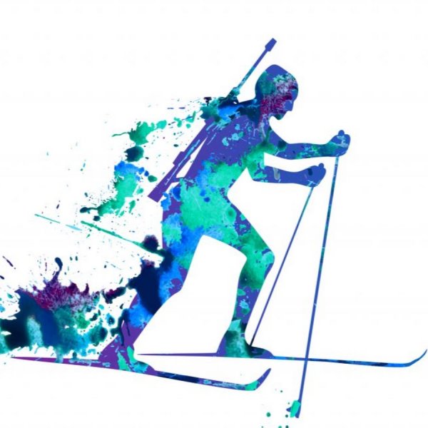 Биатлон на прозрачном фоне